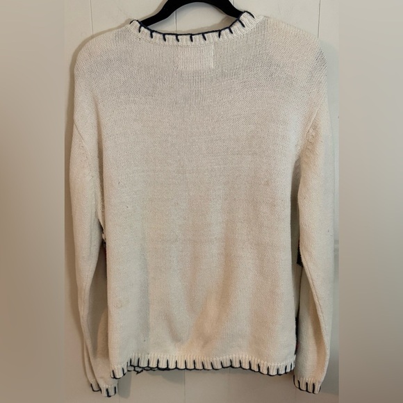 Women Knitted Cardigan Sweater Large Red Hearts Heirloom Collectibles Vintage - Picture 8 of 8